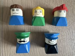 Vintage Lego Primo Figuren Set, 5 Stück, Rarität!