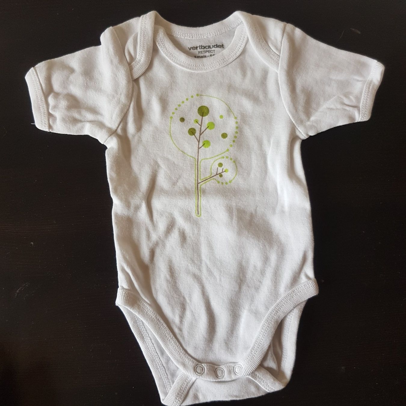 Biancheria intima: Kurzarmbody Baum weiss vertbaudet Gr.60 2Stk – Usato da Uetendorf venduto da oinkioink88 1
