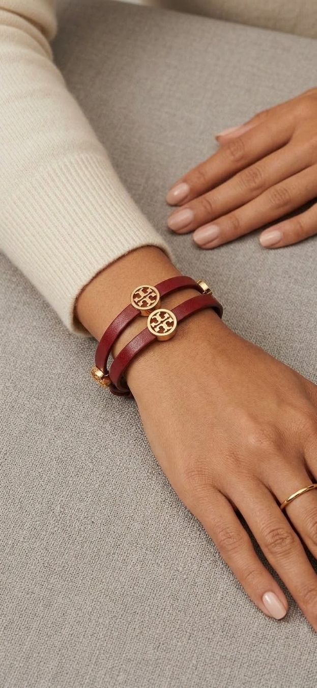 Tory Burch Bracciali & Braccialetti: Bracelet Tory Burch cuir rouge – Nuovo e nell'imballaggio originale da Echichens venduto da unideks 1