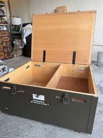 Massive Transportkiste Ausrüstungskiste Holz 90x70cm
