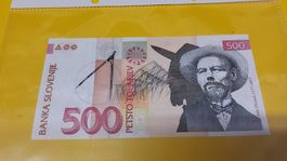 500 Tolarjev Banknote aus Slowenien - Rarität 2005