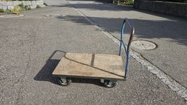 Plattformwagen mit Holzplatte 105x70cm