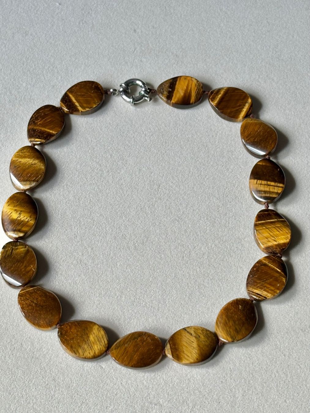 Catenine: Tigerauge Collier, 45 cm, S925 – Usato da Brugg AG venduto da lau_9rvy