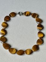 Tigerauge Collier, 45 cm, S925, (I03)