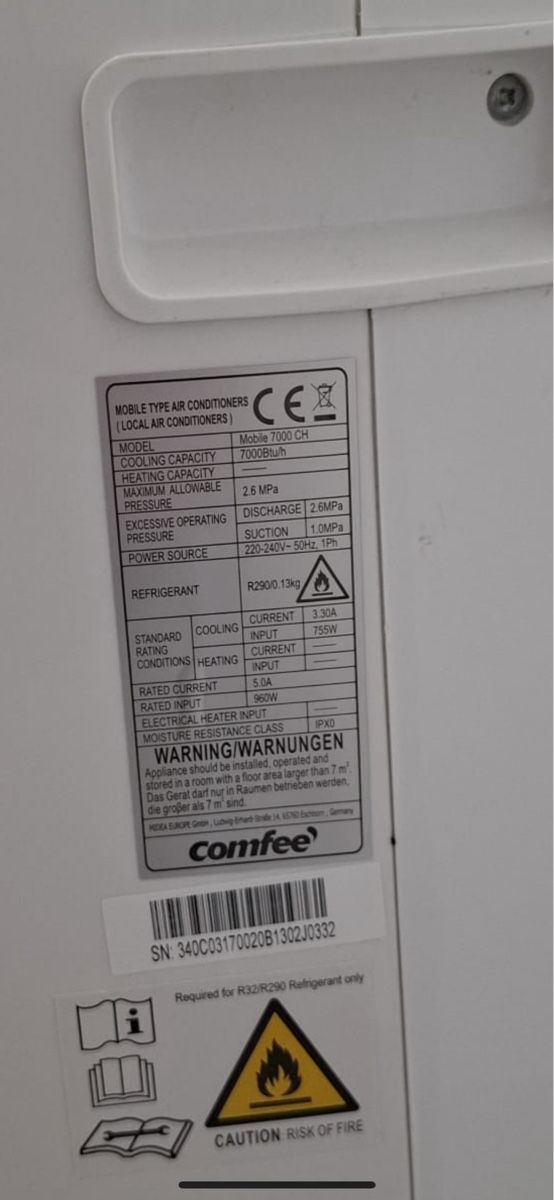 Condizionatori: Mobile Klimaanlage Comfee 7000 – Usato da Neuhausen venduto da soz_qtb9 1