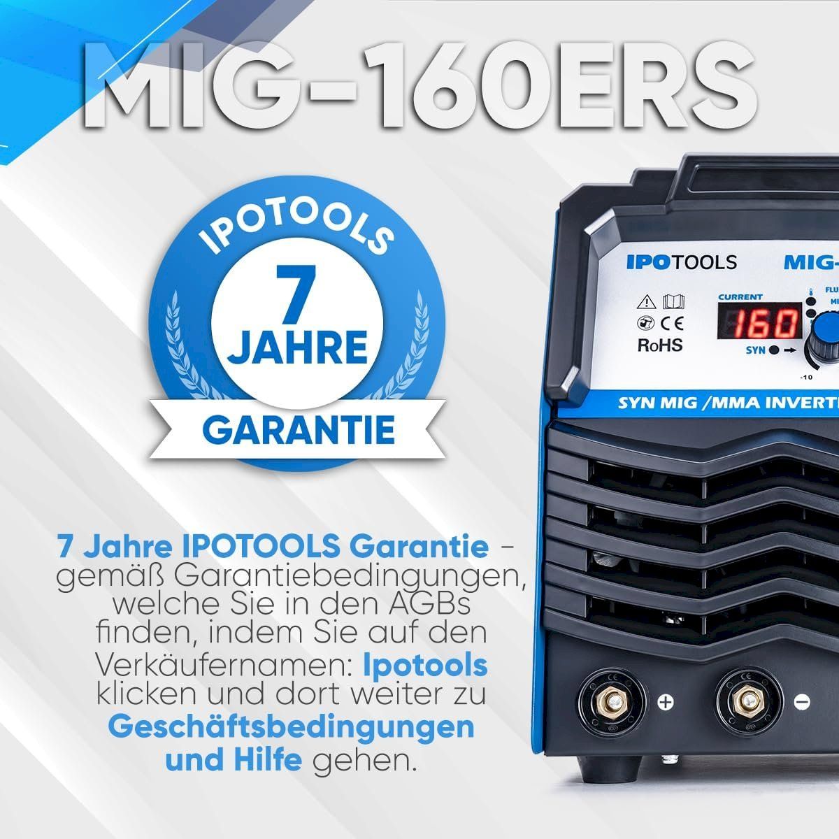 Löten & Schweissen: IPOTOOLS MIG160ERS Inverter Schweißgerät – Neu und originalverpackt aus Bottighofen von zaap 3