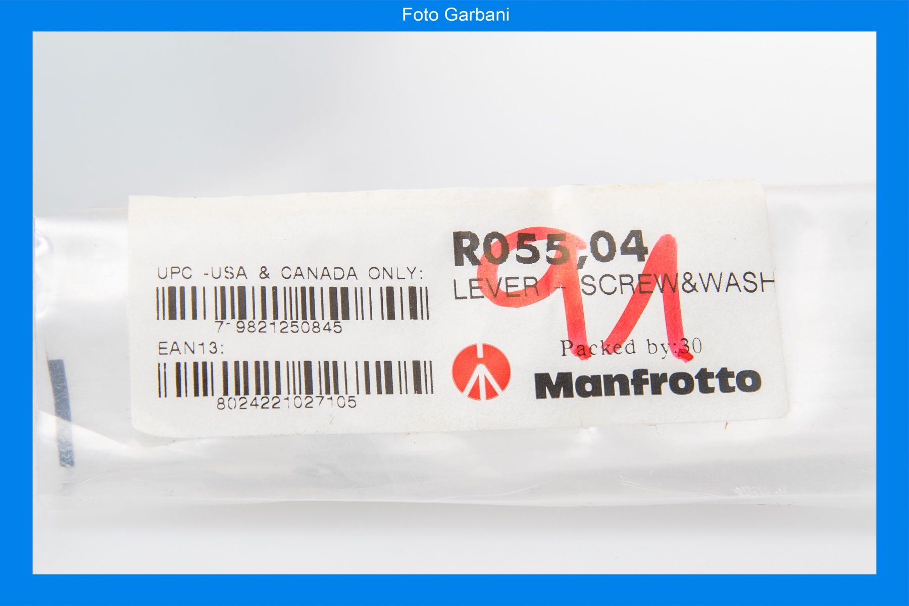 Cavalletti: Manfrotto R055,04 leva blocco gamba 055 – Nuovo e nell'imballaggio originale da Muralto venduto da FotoGarbani 1