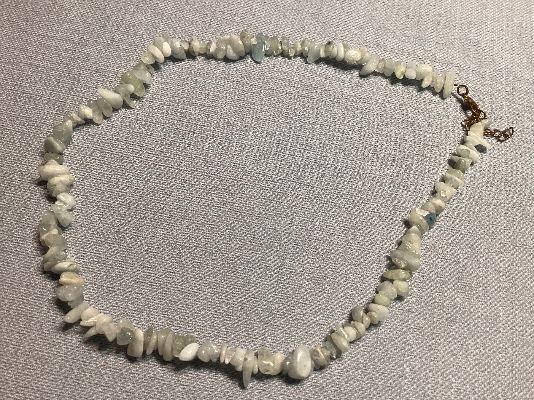 Catenine: Schöne Edelstein Splitterkette; Aquamarin – Usato da Laax venduto da kri_95f5 2