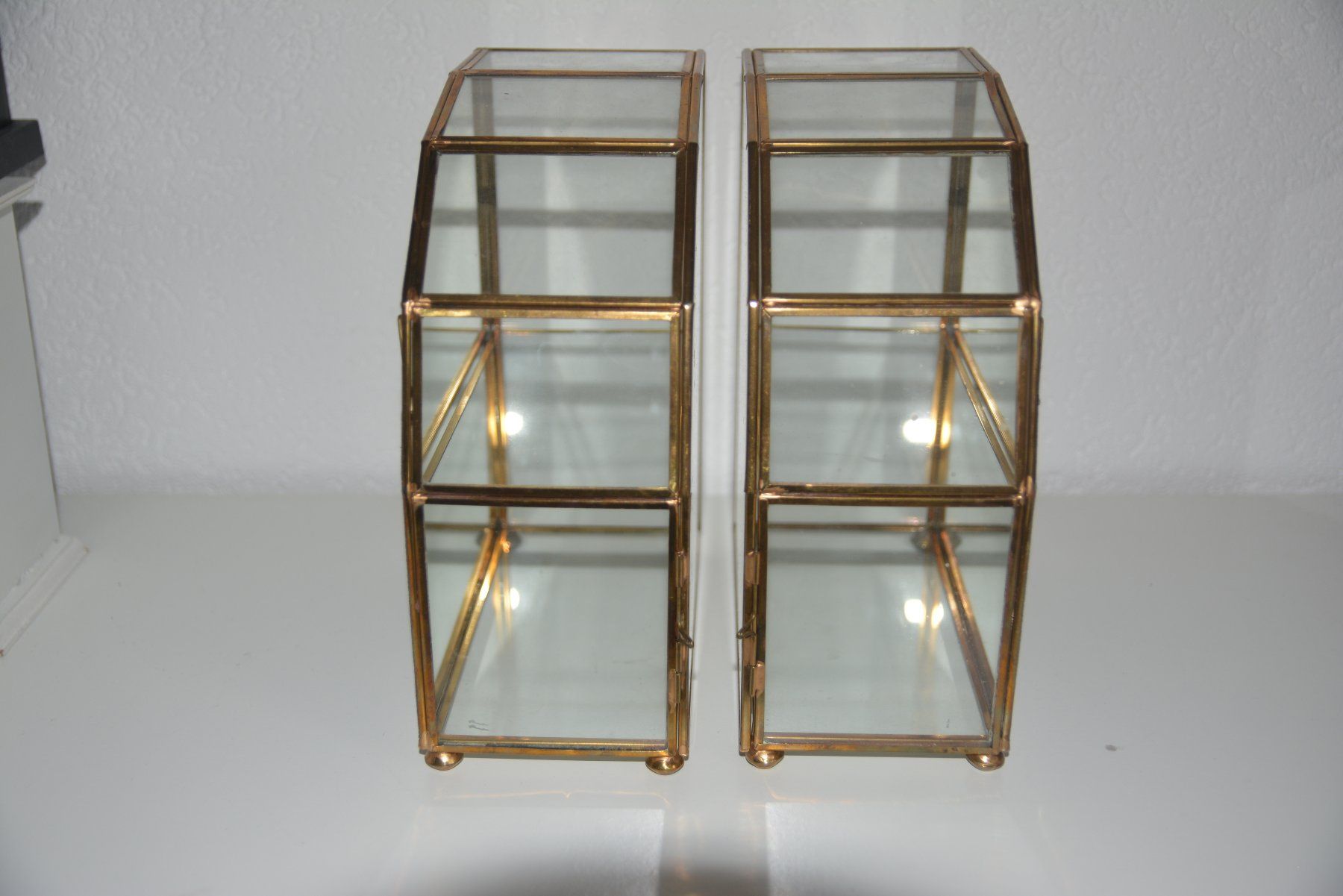 Vetrine: Kleine Messing Glas Vitrine Vintage – Usato da Glattfelden venduto da tdlubek 6