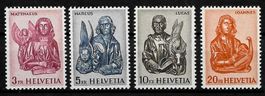 1961, 381-384**, Serie postfr., siehe Scan, FW 38.00 (15097)