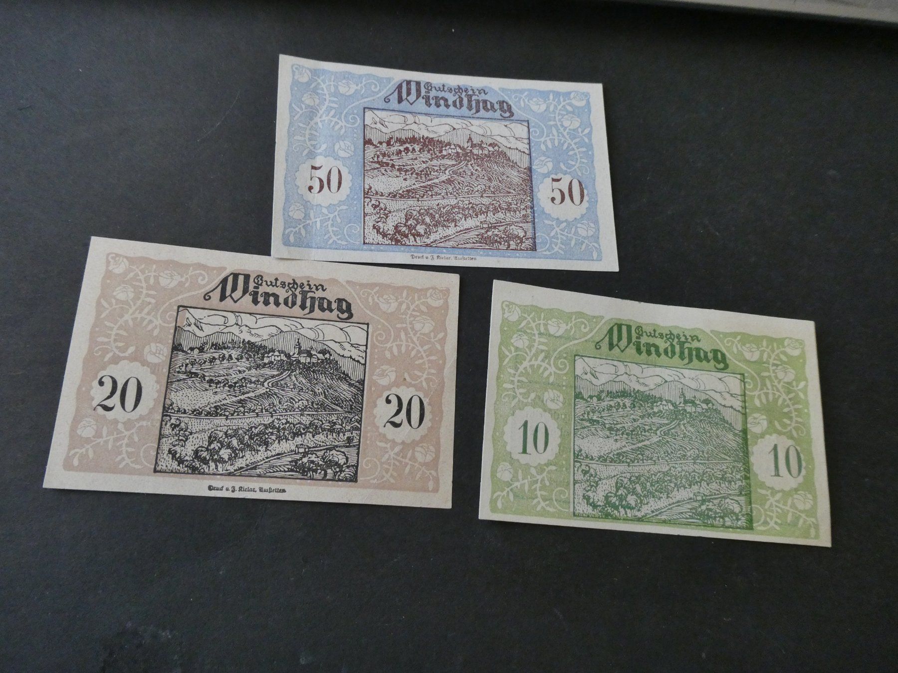 Banconote: Oesterreich, Windhag - Notgeldscheine – Usato da Hinterforst venduto da Rohusri