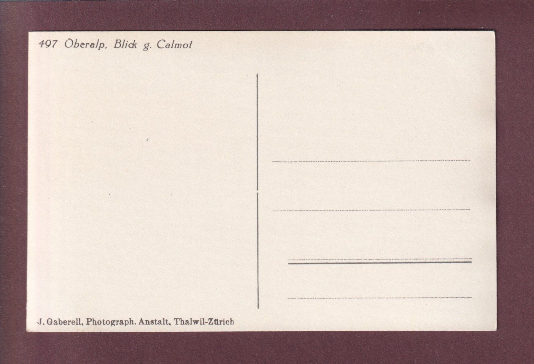 Cartoline postali: OBERALP - Calmot - Skifahrer – Usato da Pully venduto da nicecards 1