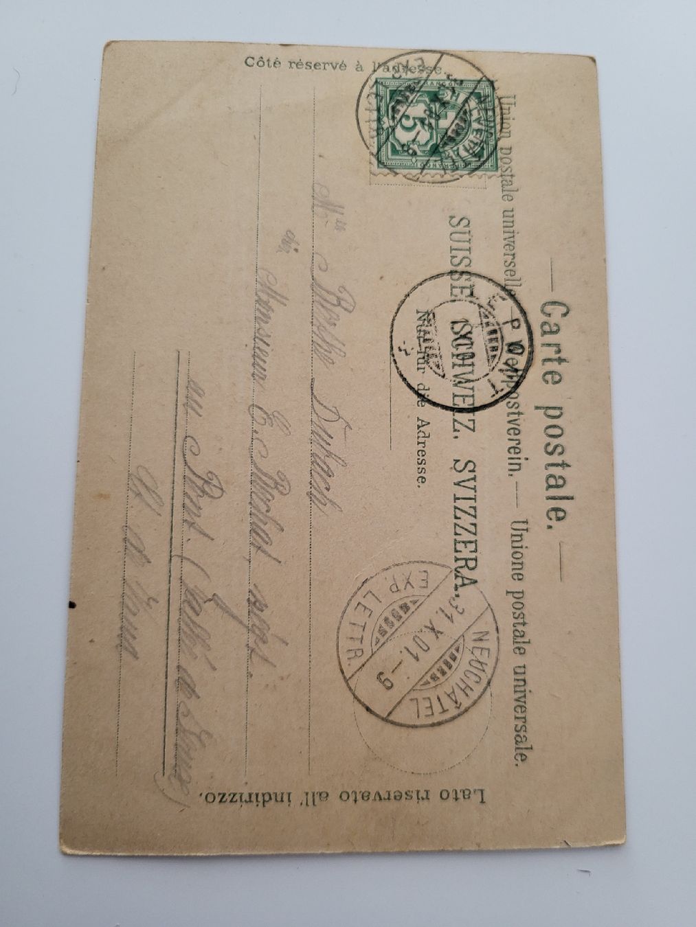 Cartoline postali: Ansichtskarte Litho Souvenir de Neuchâtel R28 – Usato da nunningen venduto da mic_88k2 1