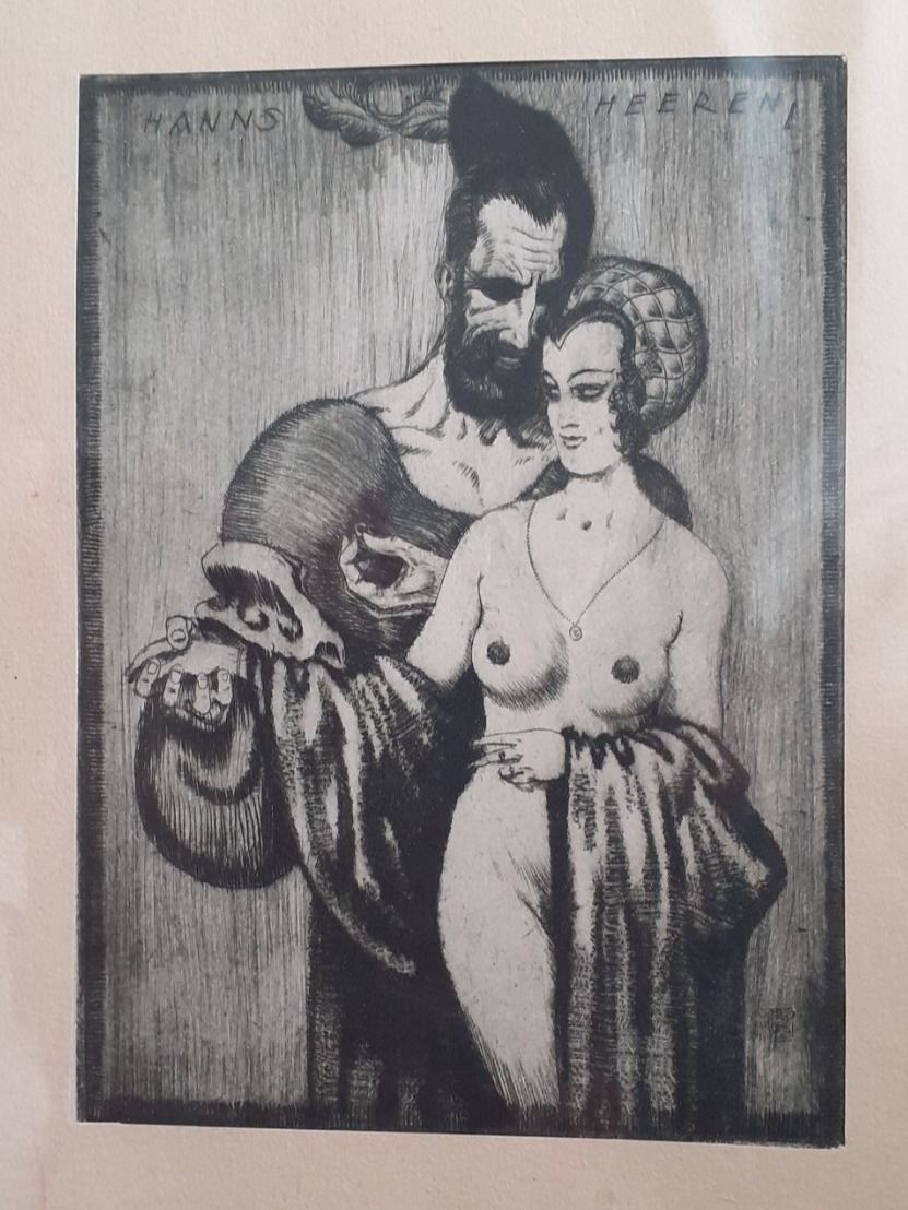 Grafica & Litografie: Radierung Hans Heeren Ex Libris – Usato da Mörschwil venduto da antiksalon 1