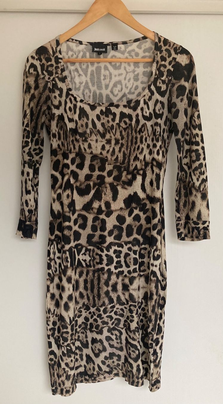 Roberto Cavalli Vestiti: Just Cavalli Kleid Mit Leopard Muster Gr.S – Usato da Unterägeri venduto da Jutka_04