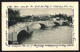 AK Rheinfelden, Rheinbrücke, 1914