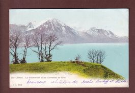 LAC LEMAN - Grammont et Cornettes de Bise - 1905 CPN