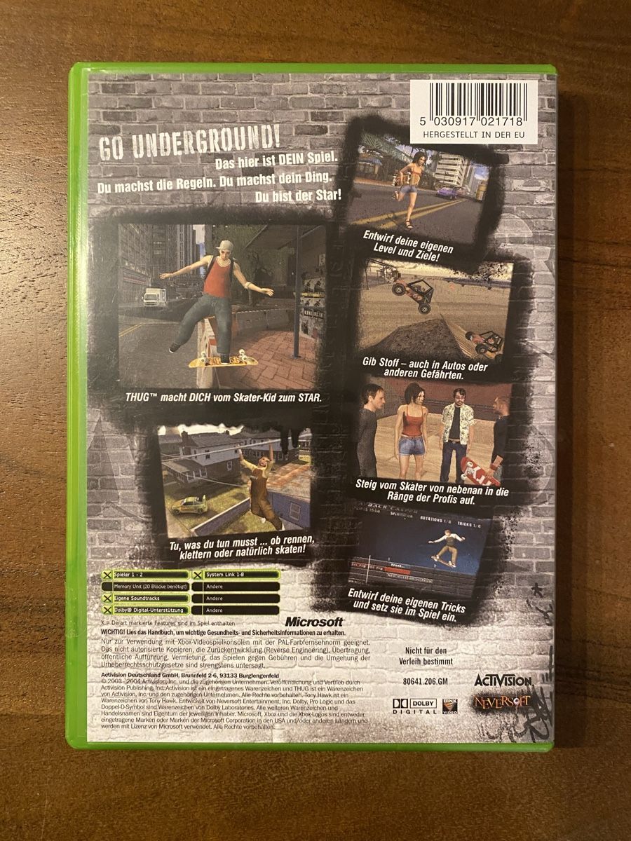 Microsoft Spiele: Tony Hawk's Underground für Xbox  – Gebraucht aus Thunstetten von Virus_33 2