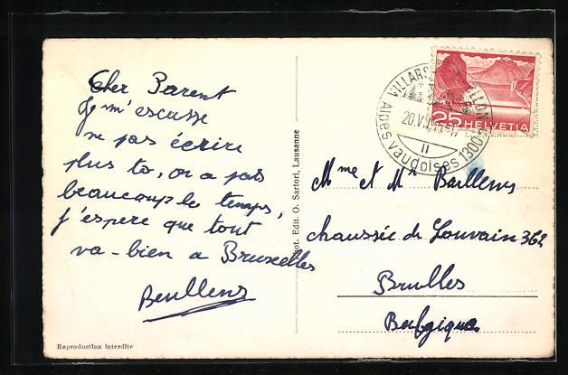 Ansichtskarten: AK Bretaye, Maison Militaire, 1955 – Gebraucht aus Berlin von bartko-reher 1