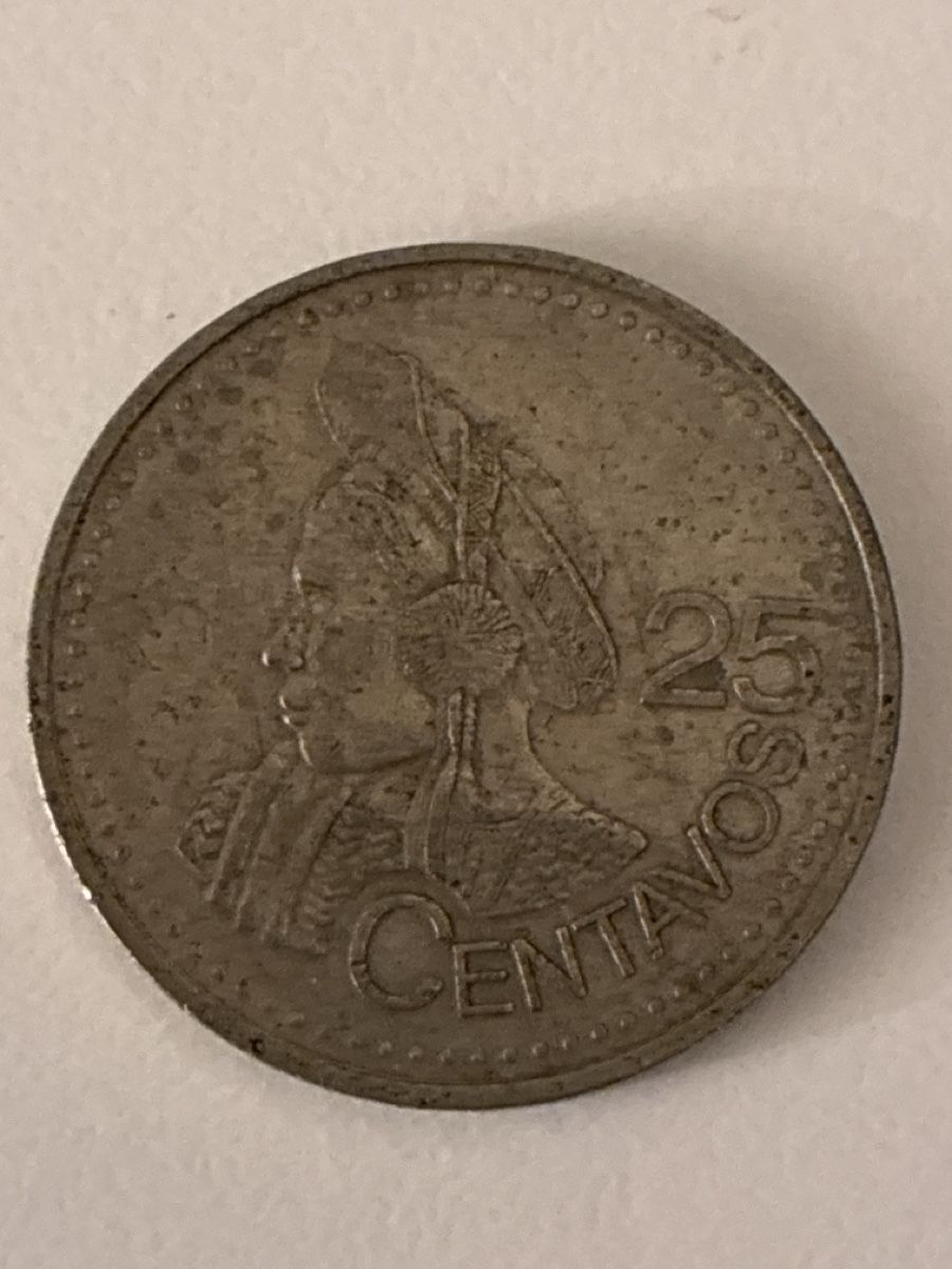 Tutti le monete: Nr. 44: 25 Centavos, Guatemala, 2000 – Usato da Burgdorf venduto da Yakari5165