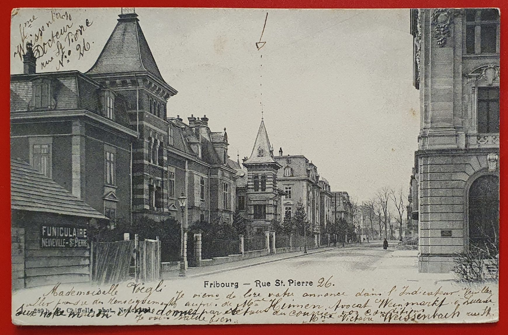 Cartes postales: Fribourg 1905 - Rue St. Pierre – D'occasion à Kreuzlingen par Rschweiz1