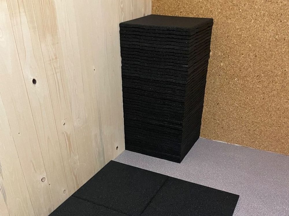 Eyepower Fitnessmatte Für Zuhause - 1 M² Trainingsmatte Mit Rand - 4 Große Home Gym Matten, 50 X 50 X 2 Cm Bodenschutzmatte Sport Gymnastik Optische Maengel S058v0ap