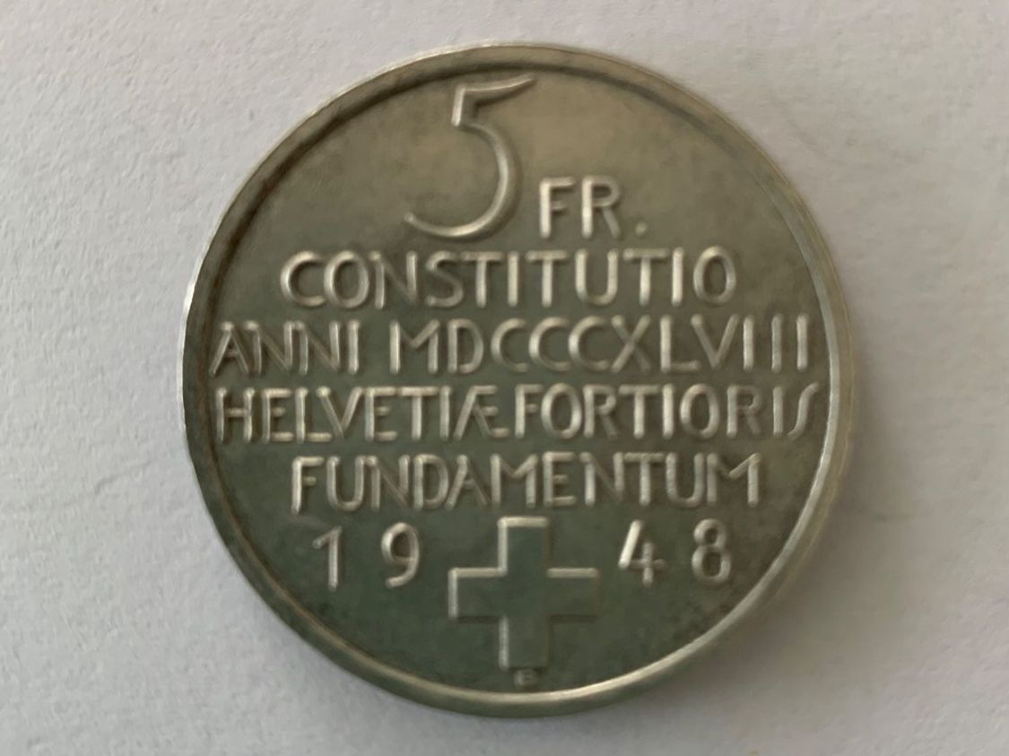 Tutti le monete: Pièce commémorative de 5 francs en argent – Usato da Montsevelier venduto da tyranodon 1