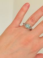 4.05 ct VVS1/Brilliant Ice White Round Moissanite 55 size