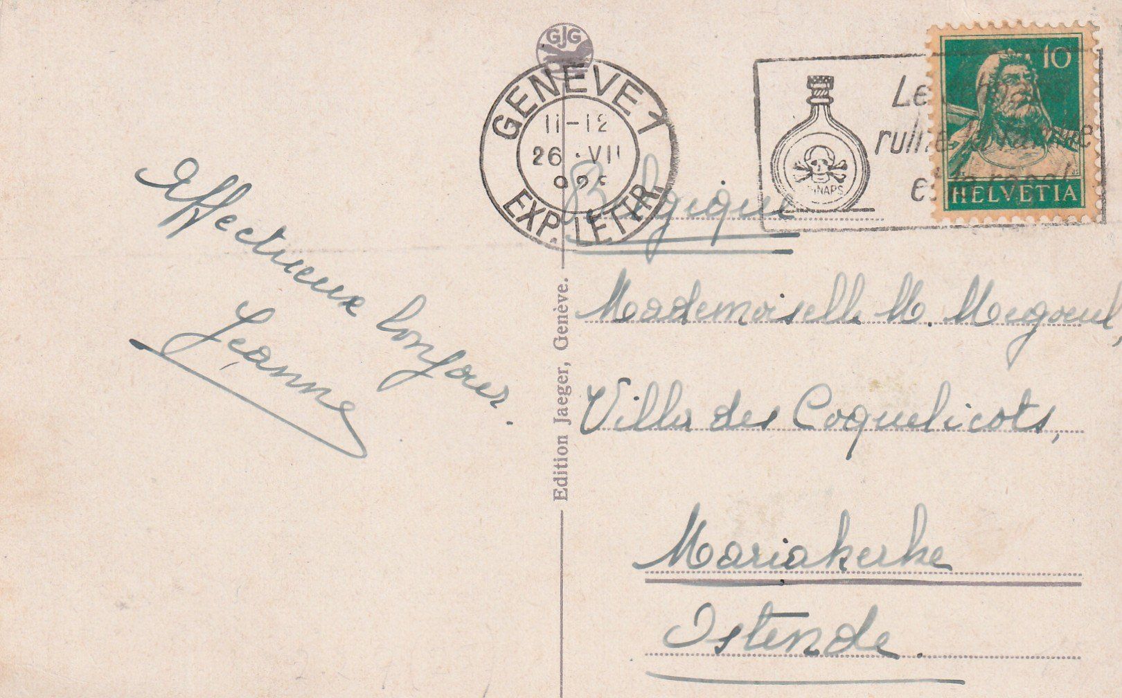 Cartes postales: Genf mit Dampfschiff La Suisse – D'occasion à Rorschacherberg par fratovi2 1