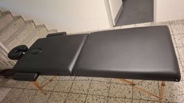 Massageliege schwarz mit Zubehör guter Zustand