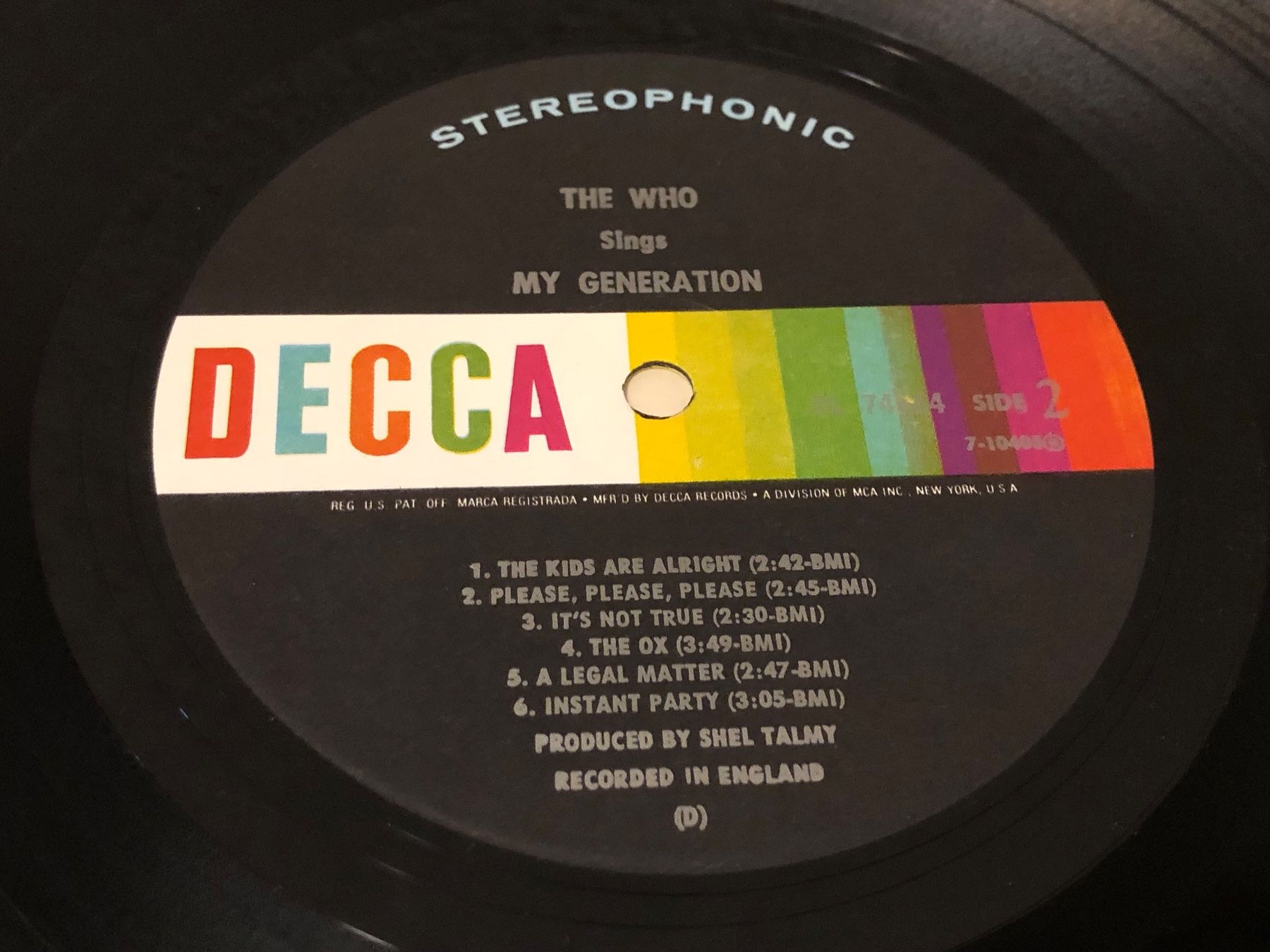 Dischi in vinile: THE WHO - MY GENERATION LP USA 1966 DECCA – Usato da Zofingen venduto da kartengeheimniss 4