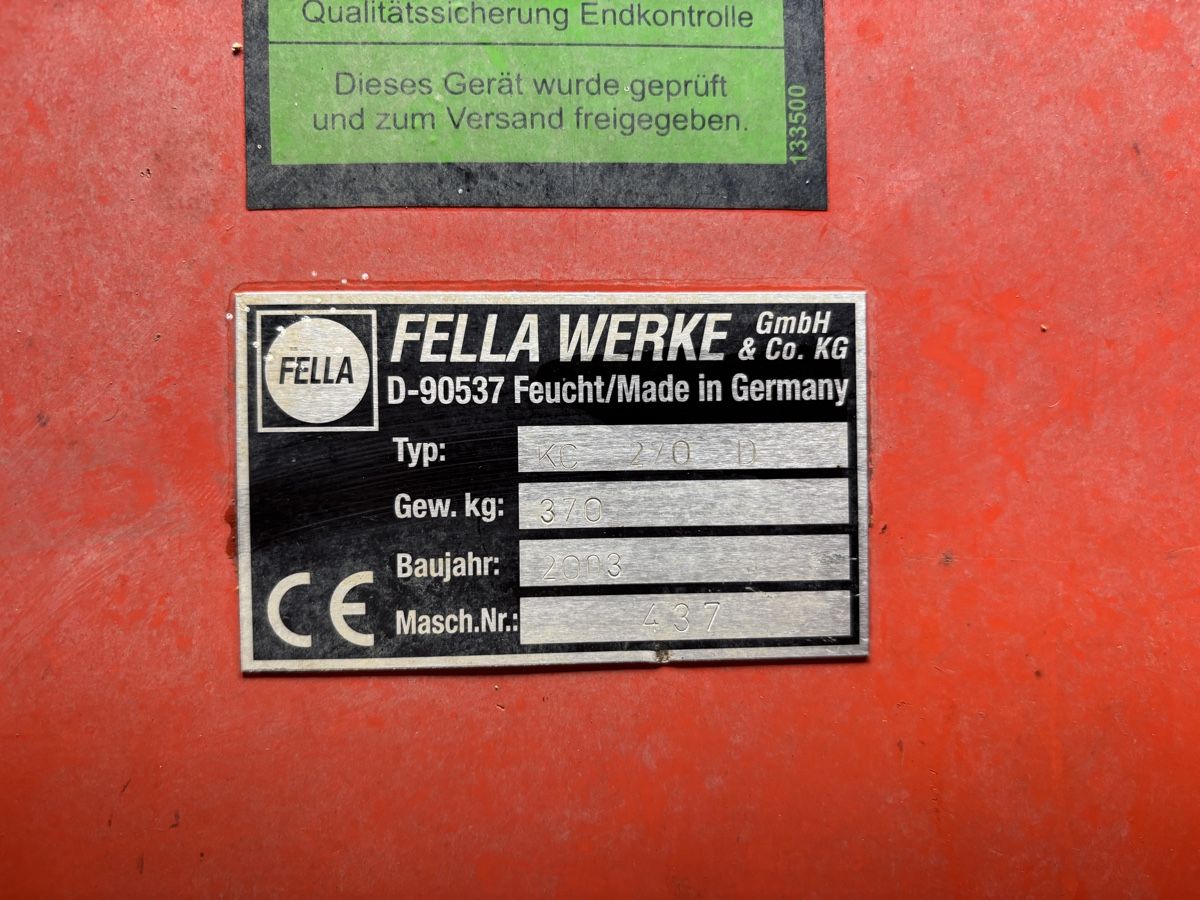 Fella Tutte le macchine: Fella Aufbereiter Typ TC 270, Gebraucht – Usato da Beringen venduto da Dan_FW 1