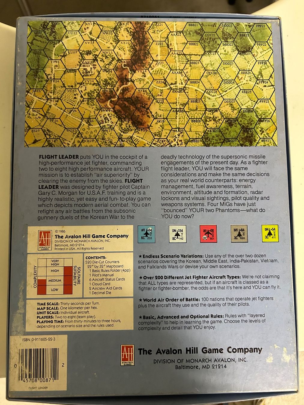 Giochi: Flight Leader Avalon Hill, 1986 Boardgame – Usato da Bern venduto da pacolino22 1