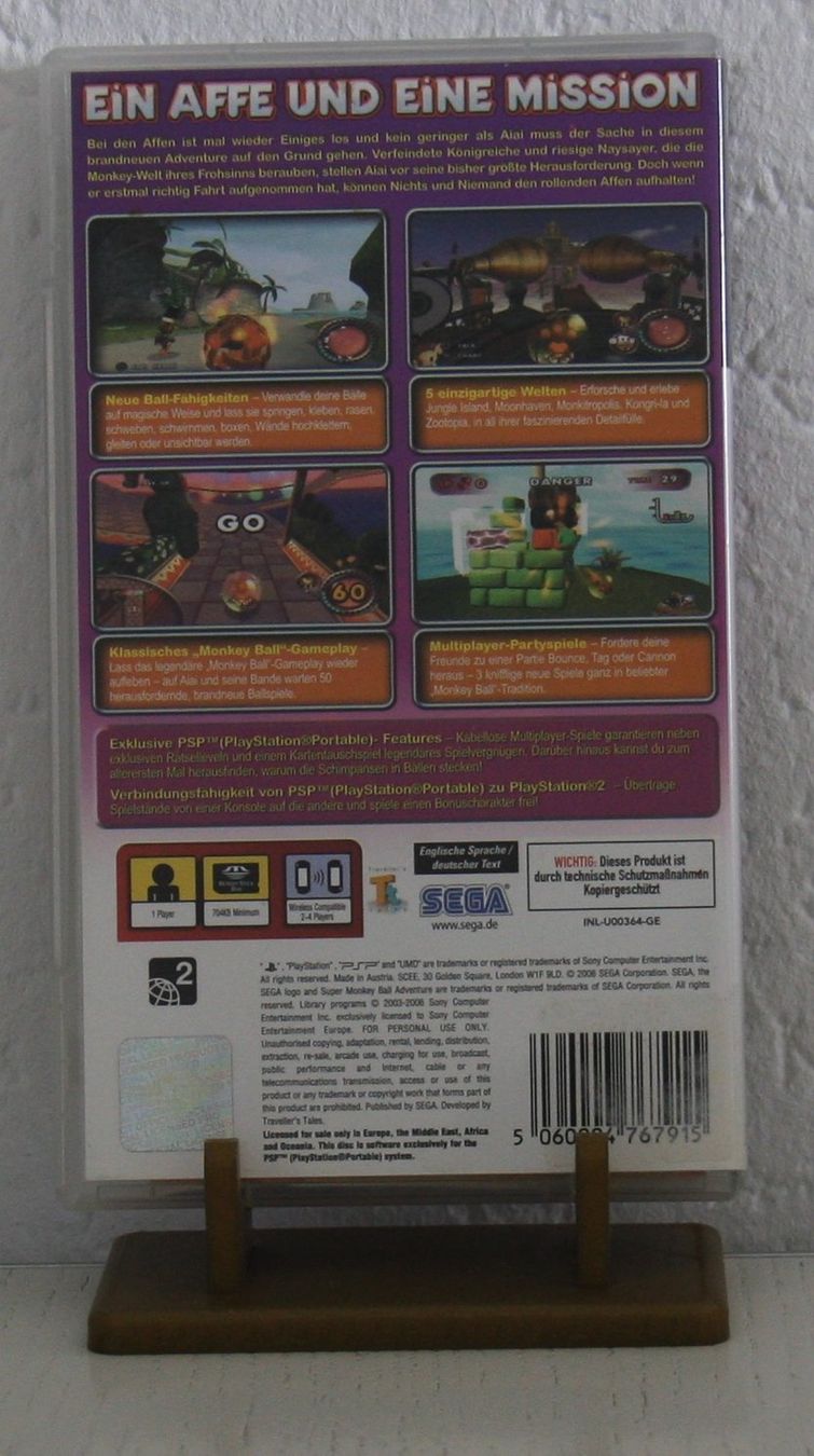 Sony Giochi: PSP Super Monkey Ball Adventure – Usato da Fisibach venduto da Re-Games24 1