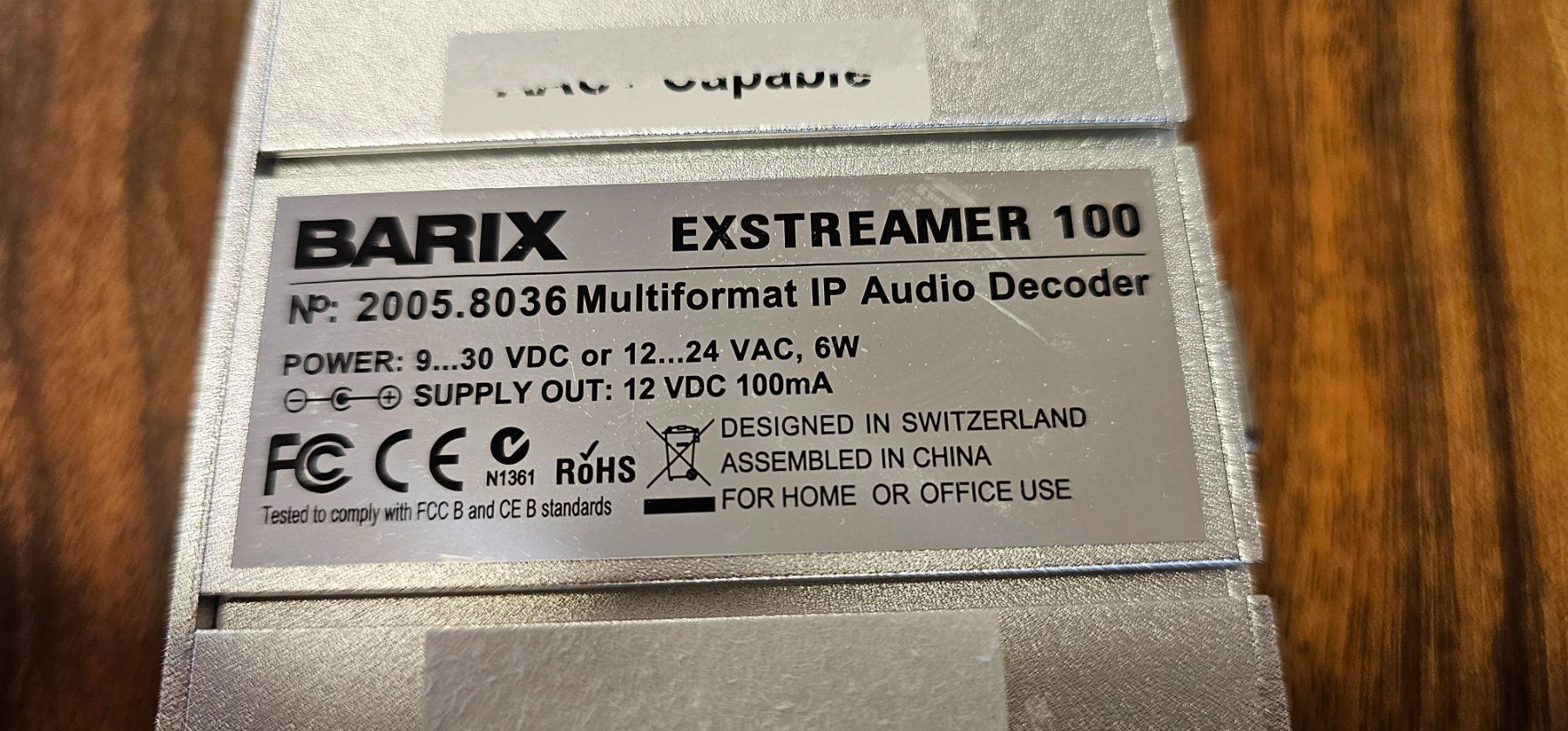 Systèmes audio & multimédias: BARIX Exstreamer 1000 – D'occasion à Küttigen par FuturePlanet 3