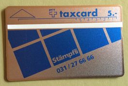 Taxcarte Stämpfli+Cie 5.00Fr. ungelaufen