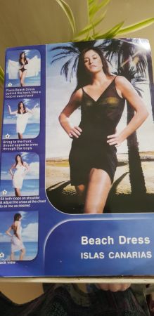 Strandkleid schwarz, on size