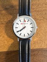 SBB CFF FFS Uhr weiss Lederband gebraucht