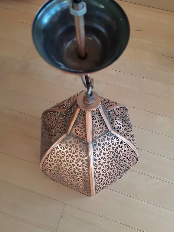 Lampadari & plafoniere: Leichtmetall  6 Eck Deckenlampe im Kupfer look  – Usato da Aesch BL venduto da aem_66x5 4