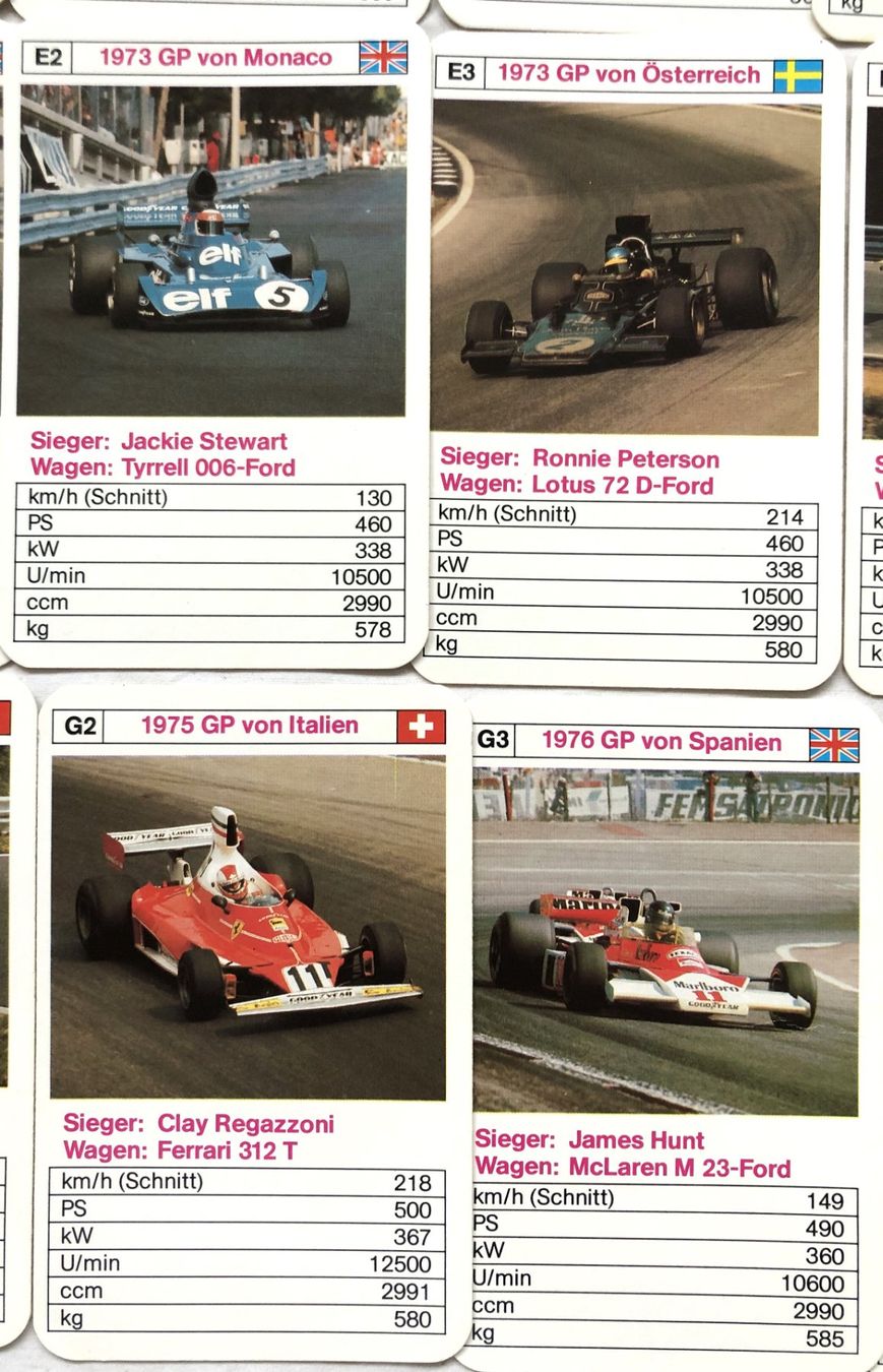Giochi: Quartett - Grand-Prix-Sieger - ASS - ca.1978 – Usato da Schaffhausen venduto da durruti 3
