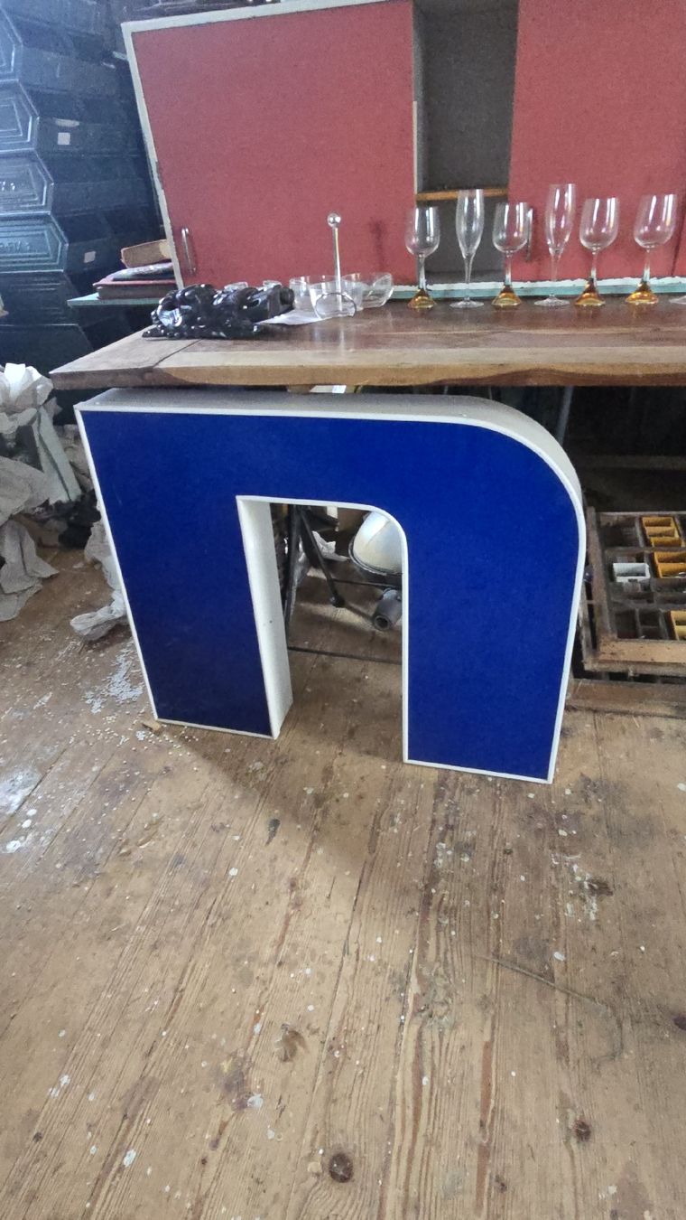 Tutte le decorazioni: Grosser Buchstabe N, blau/weiss – Usato da Oberaach venduto da Wicktrade 3