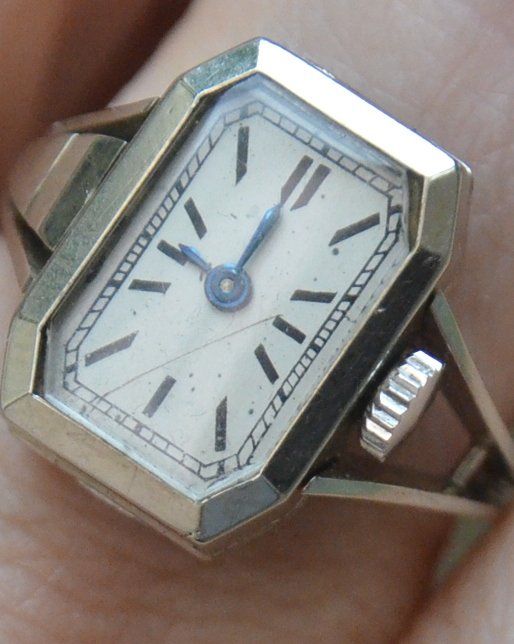 Orologi: Uhrenring / Montre-bague 18K  1930's – Usato da Collonges venduto da Auganien 2