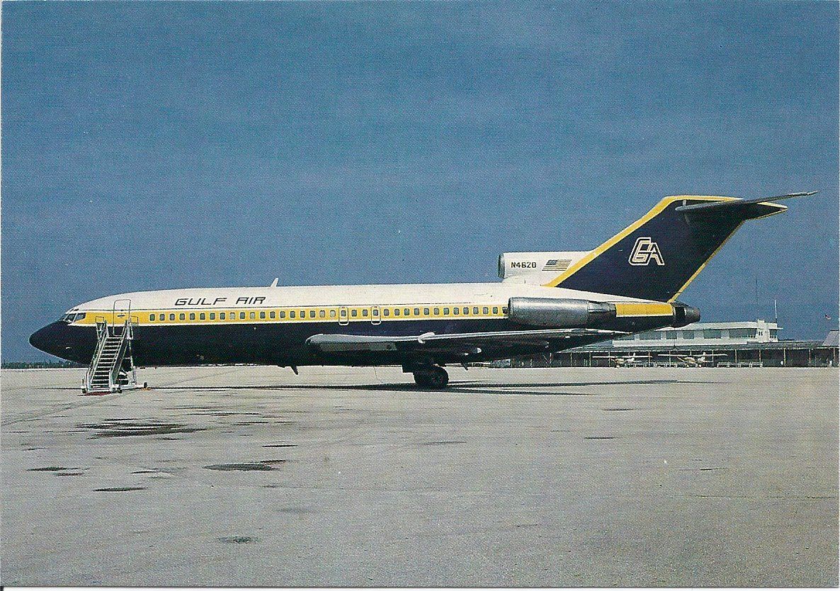 Cartoline postali: Gulf Air B727-100 N4620 – Nuovo e nell'imballaggio originale da Thun venduto da Abigboss