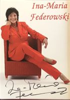 Ina-Maria Federowski 1949-2017 Autogramm Foto 10x15cm