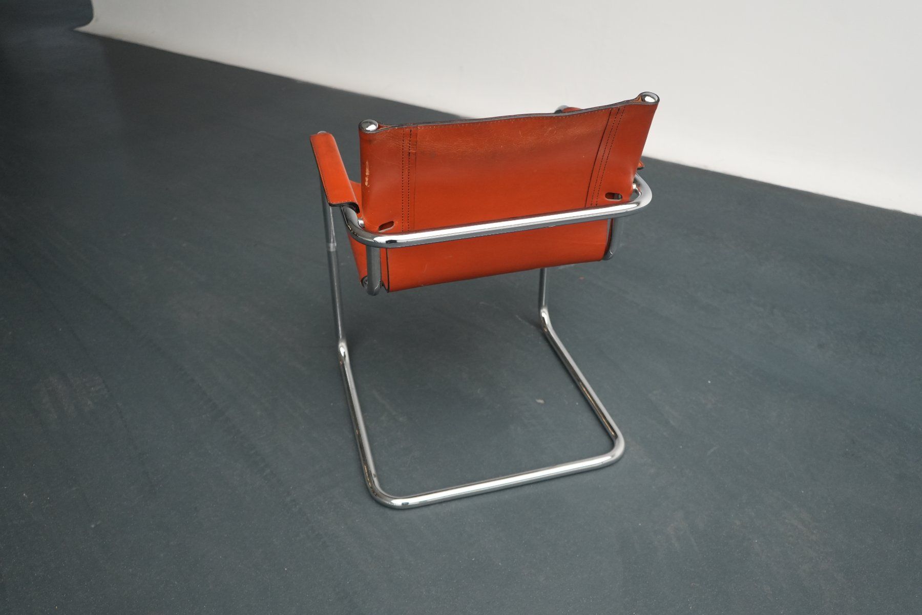 Sedie: Stuhl Leder Orange, Metallgestell – Usato da Safenwil venduto da EFAGSafenwil5745 2