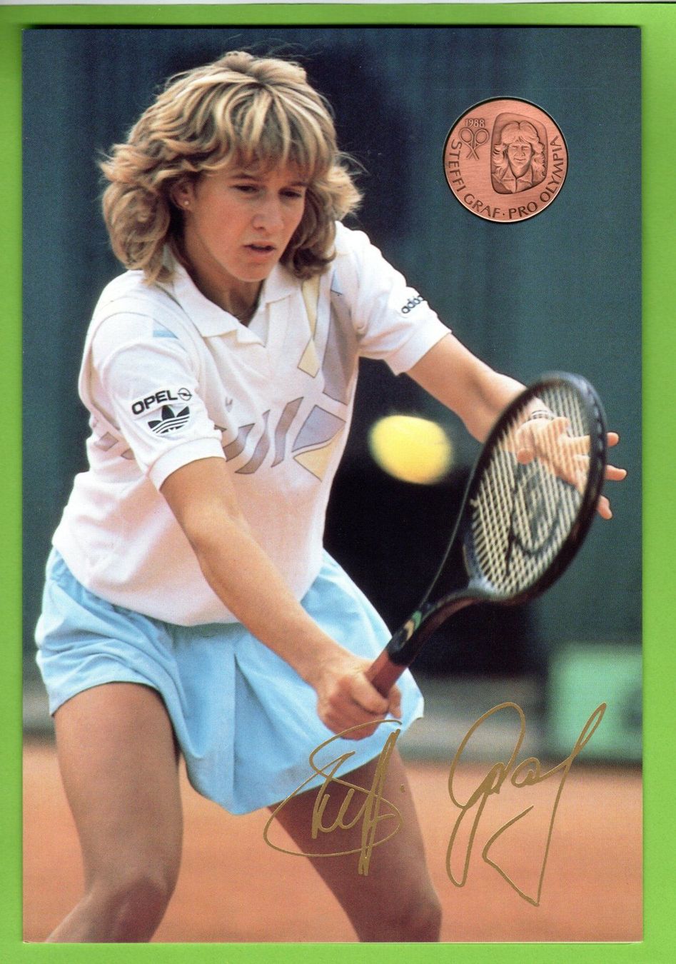 Medaglie: 1988 Steffi Graf m. Medaille Pro Olympia – Nuovo (secondo la descrizione) da Stein am Rhein venduto da Huehnerhund