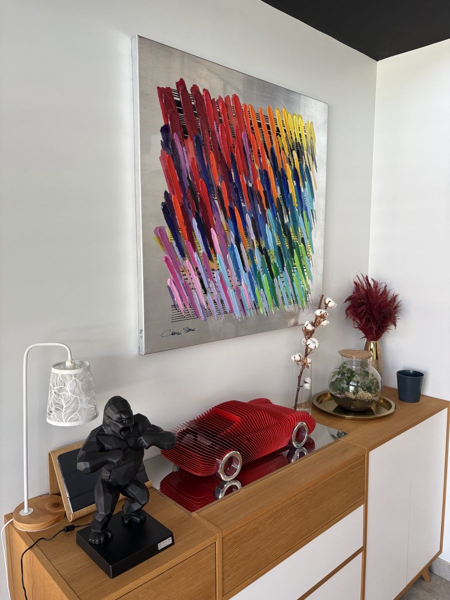 Dipinti: Tableau Calman Shell Silver Notes 100x100cm – Nuovo (secondo la descrizione) da Blonay venduto da mic_2nr7 1