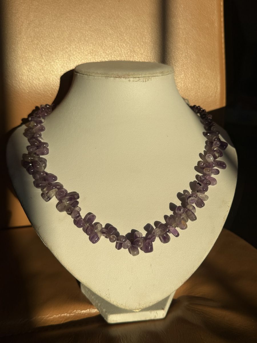 Catenine: Amethyst Stein Kette NEU – Nuovo e nell'imballaggio originale da Basel venduto da Chili007