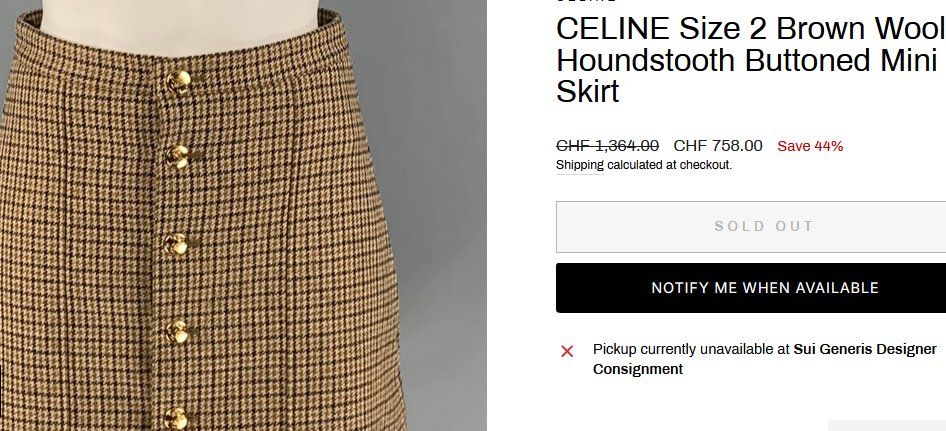 Vestiti: Céline Rock / jupe .36 – Usato da Collonges venduto da Auganien 3