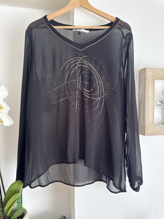 NILE Sheer Blouse L